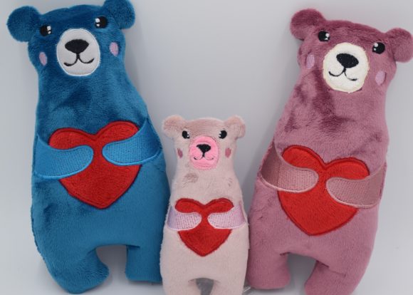 Bear with Heart: A Sweet Embroidery Design