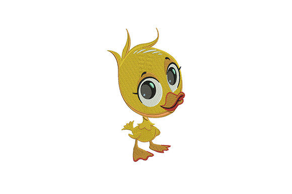 Cute Baby Duck Embroidery Design