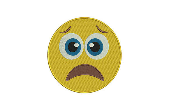 Worried Emoji Embroidery Design Review